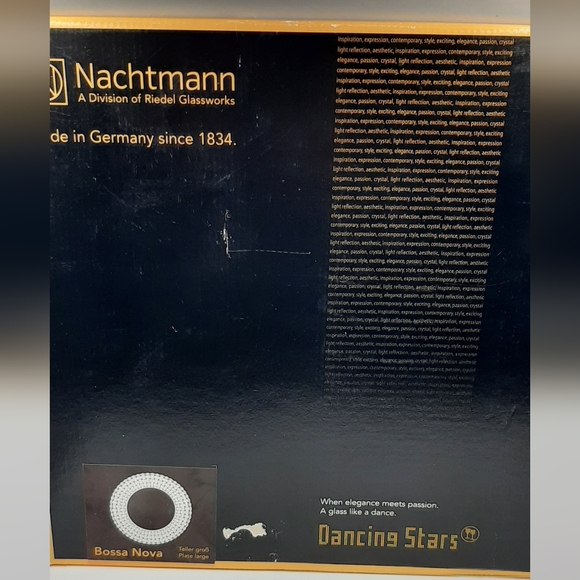 Nachtmann Dancing Stars Bossa Nova Germany Large Plate Basket Weave 12 1/4" - Picture 2 of 7